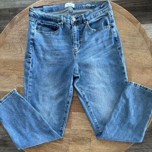 Nicole Miller New York Soho High Rise Skinny  Crop  Blue Jeans Women's Size 10